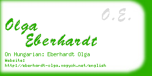 olga eberhardt business card